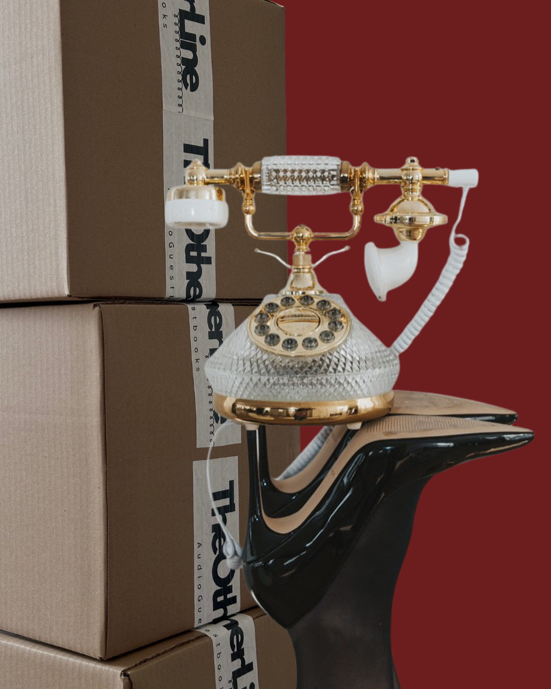 Crystal Audio Guestbook Phone from The Other Line