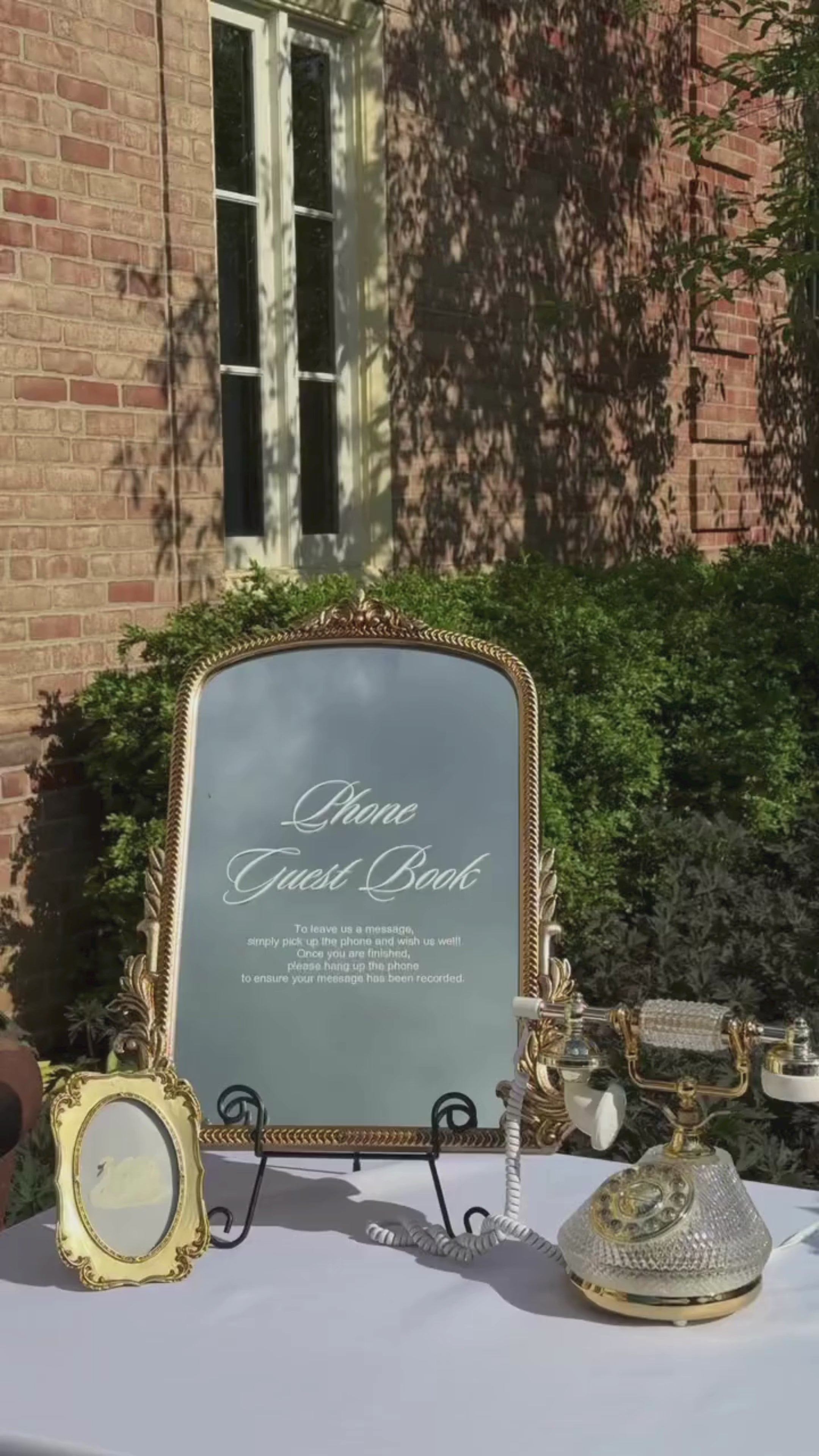 The Other Line Audio Guestbook couple leaving a message on telephone